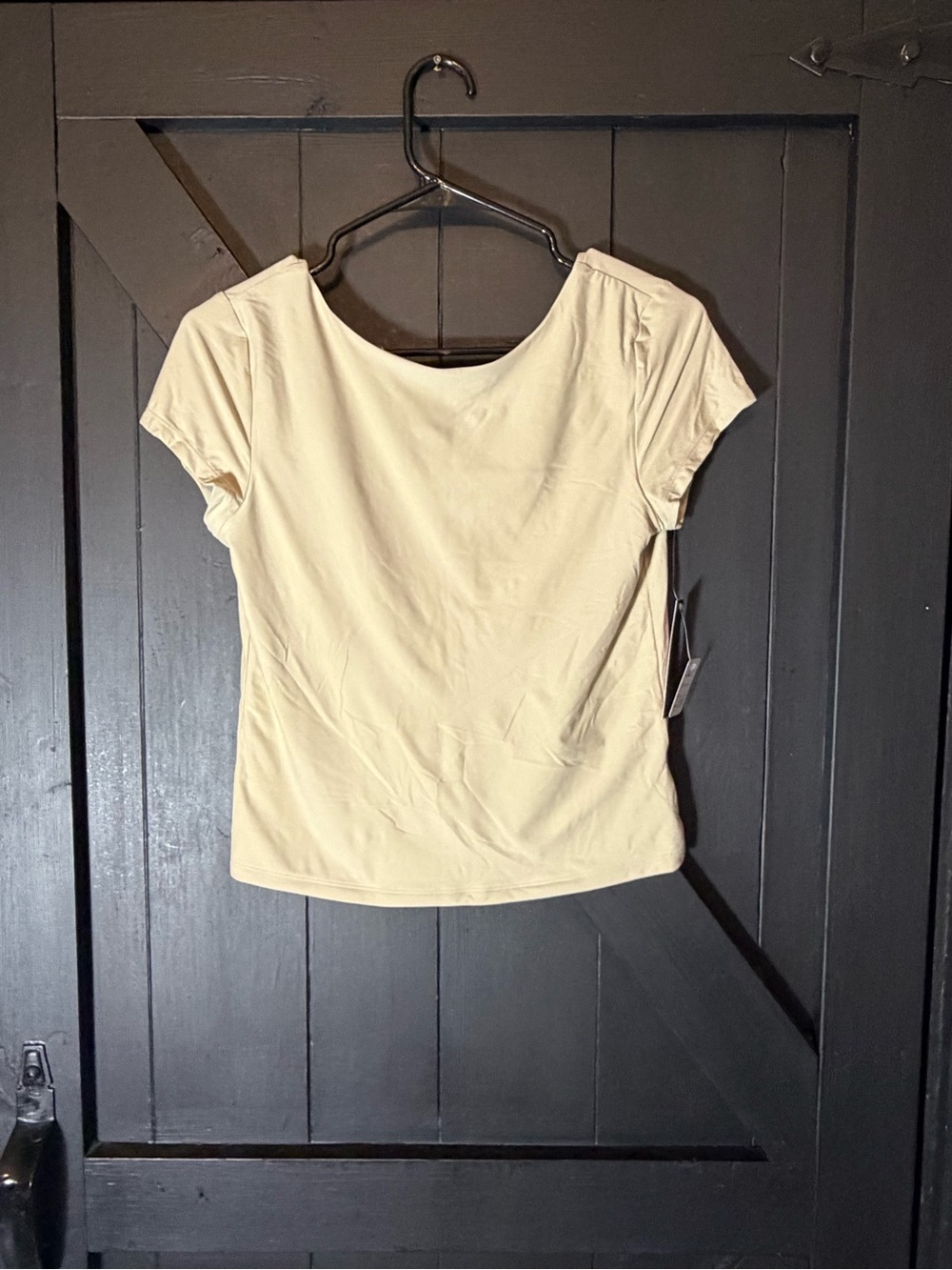 wild fable Soft Cream Short Sleeve Scoop Neck Tee